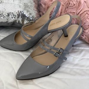 Nine West gray pumps
